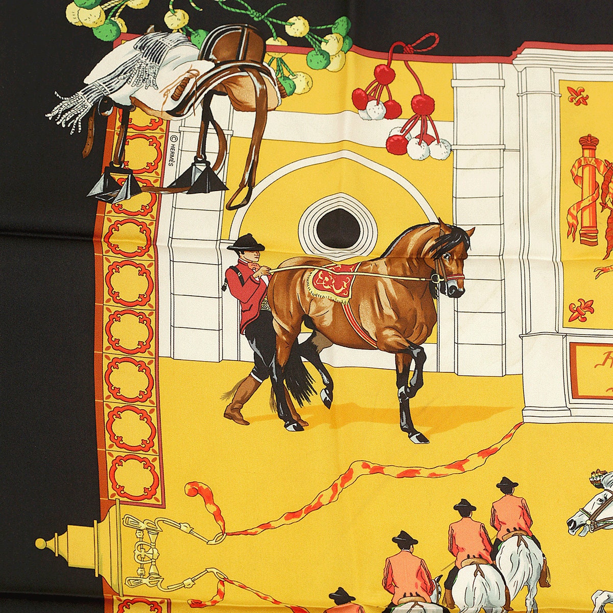 Hermes Scarf "Real Escuela Andaluza" by Hubert de Watrigant 90cm Silk | Carre Foulard