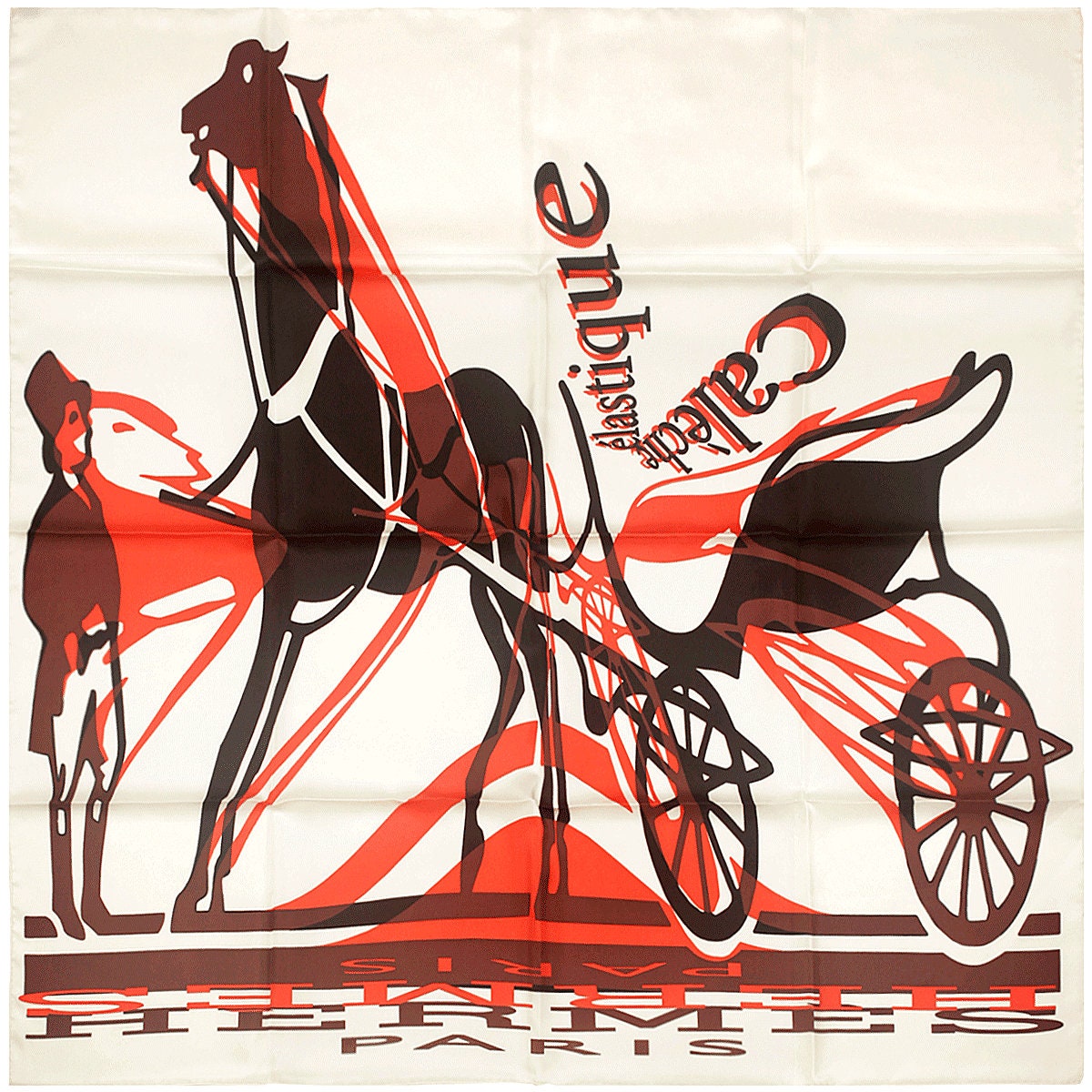 Hermes Scarf "Caleche Elastique" by Bali Barret 90cm Silk | Carre Foulard NIB
