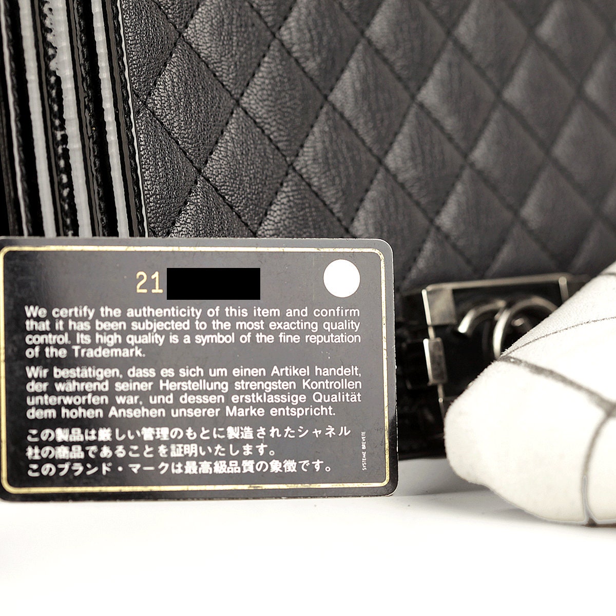 Chanel Boy Bag Medium Matte Caviar Leather with Ruthenium Hardware