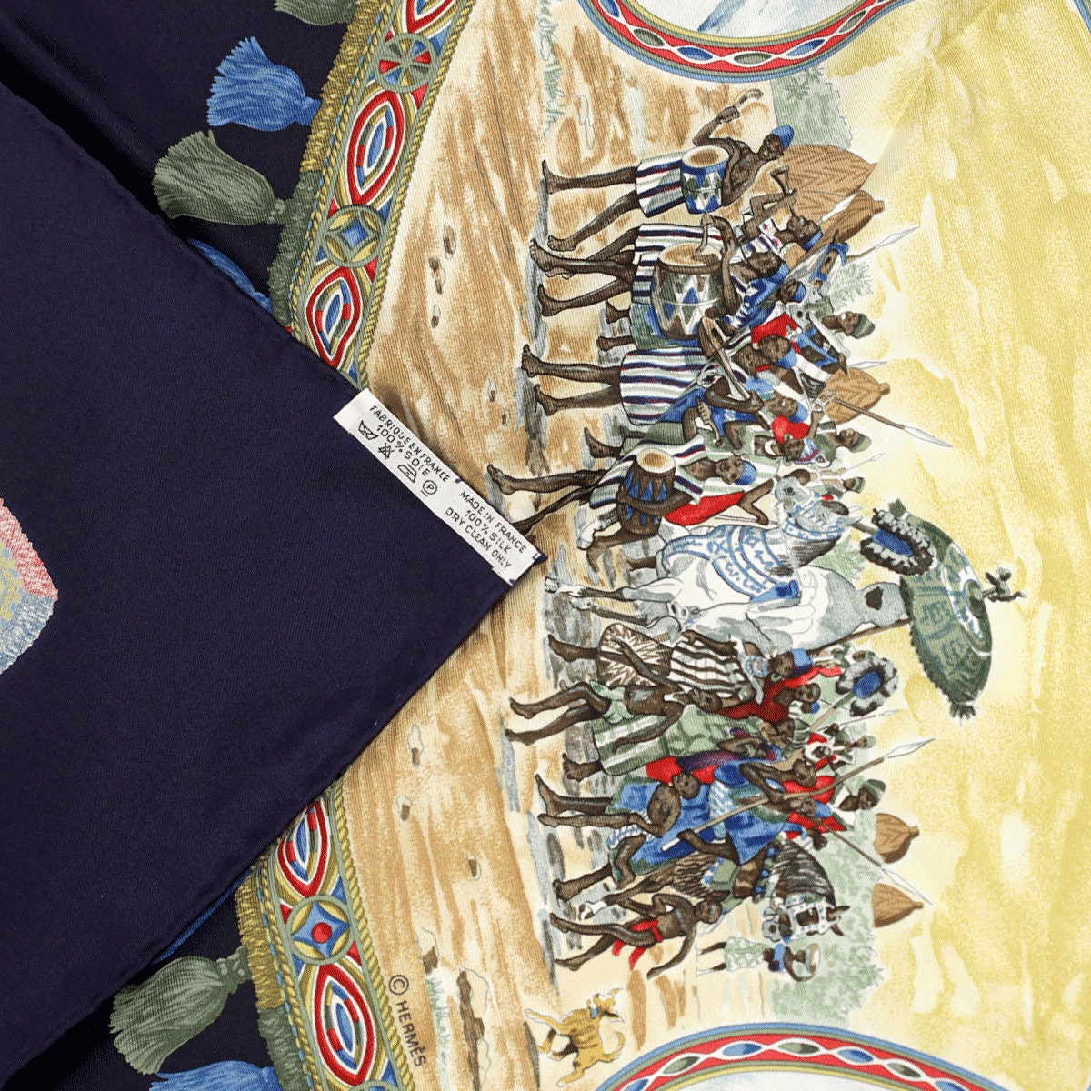 Hermes Scarf "Cavaliers Peuls" by Jean De Fougerolle 90cm Silk | Carre Foulard