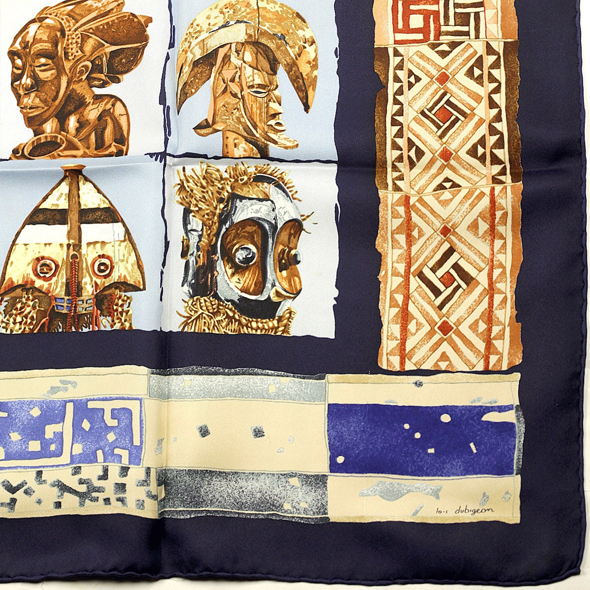 Hermes Scarf "Persona" by Loic Dubigeon 90cm Silk | Carre Foulard