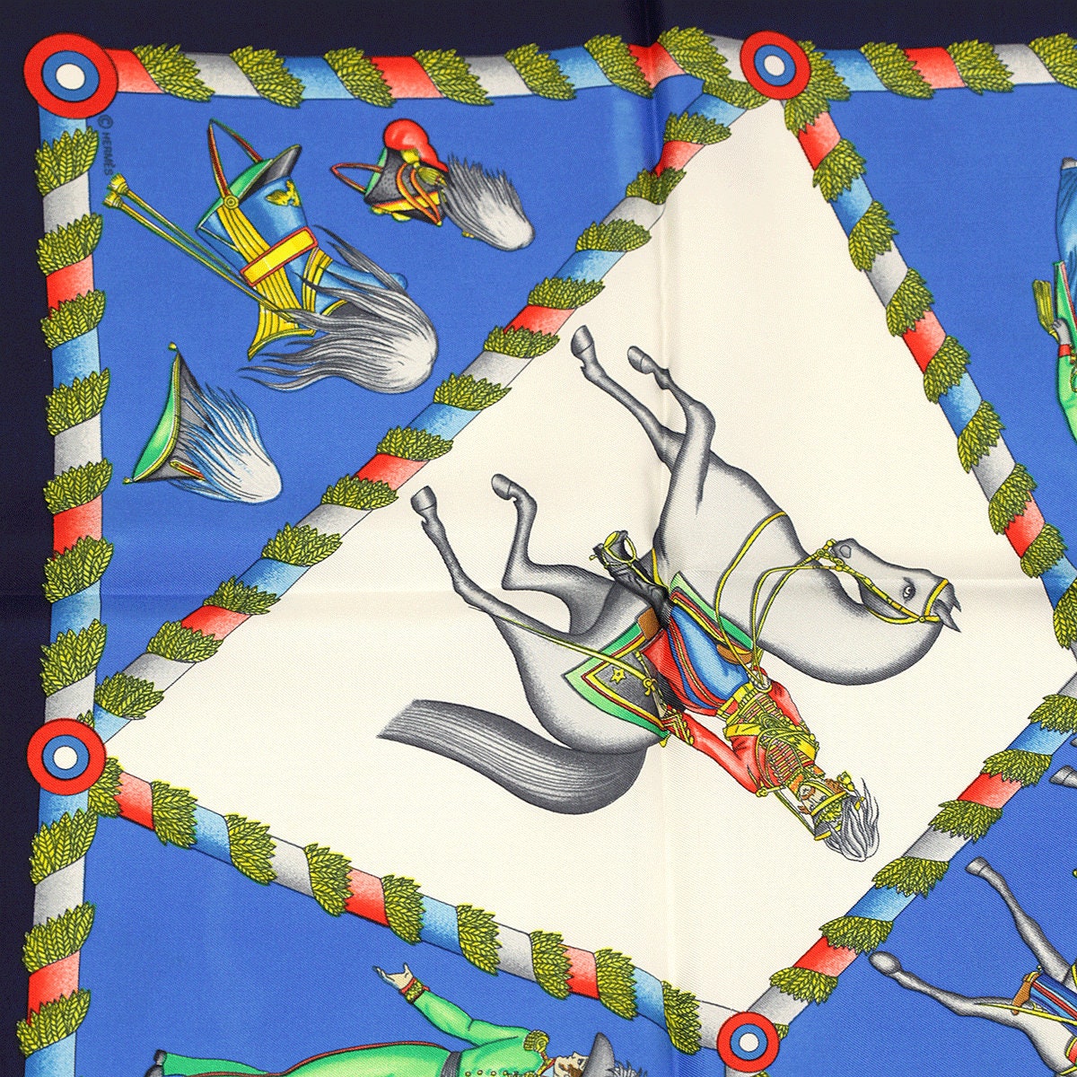 Hermes Scarf "L'Armee Imperiale Russe de 1816 A 1916" by Michel Duchene 90cm Silk | Carre