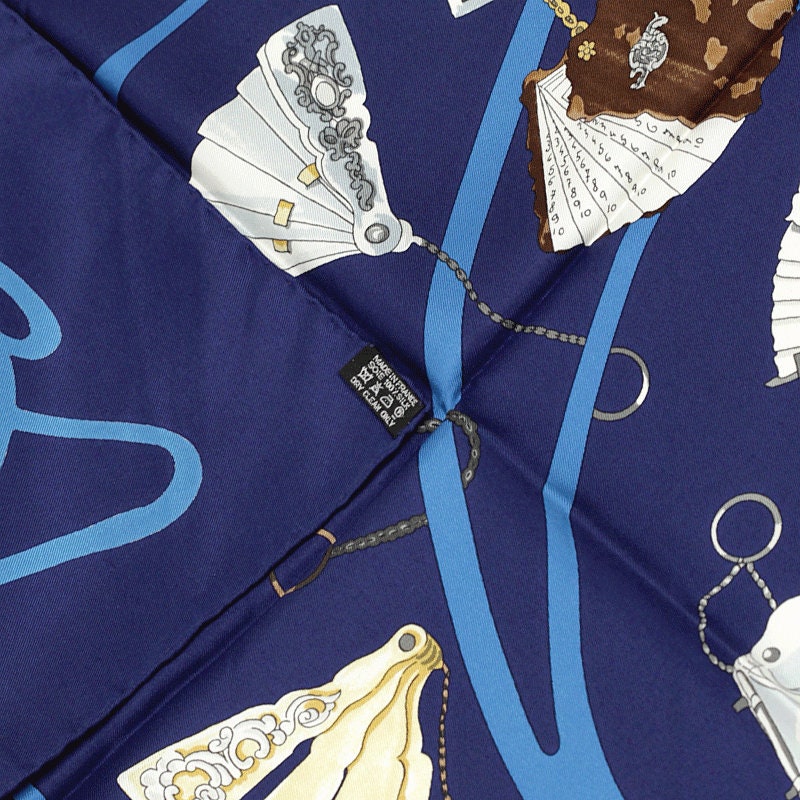 Hermes Scarf "Carnets de Bal" by Caty Latham 90cm Silk | Carre Foulard