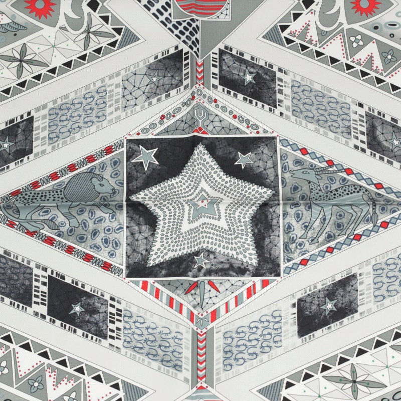 Hermes Scarf "Ors Bleus d'Afrique" by Zoe Pauwels 90cm Silk | Carre Foulard