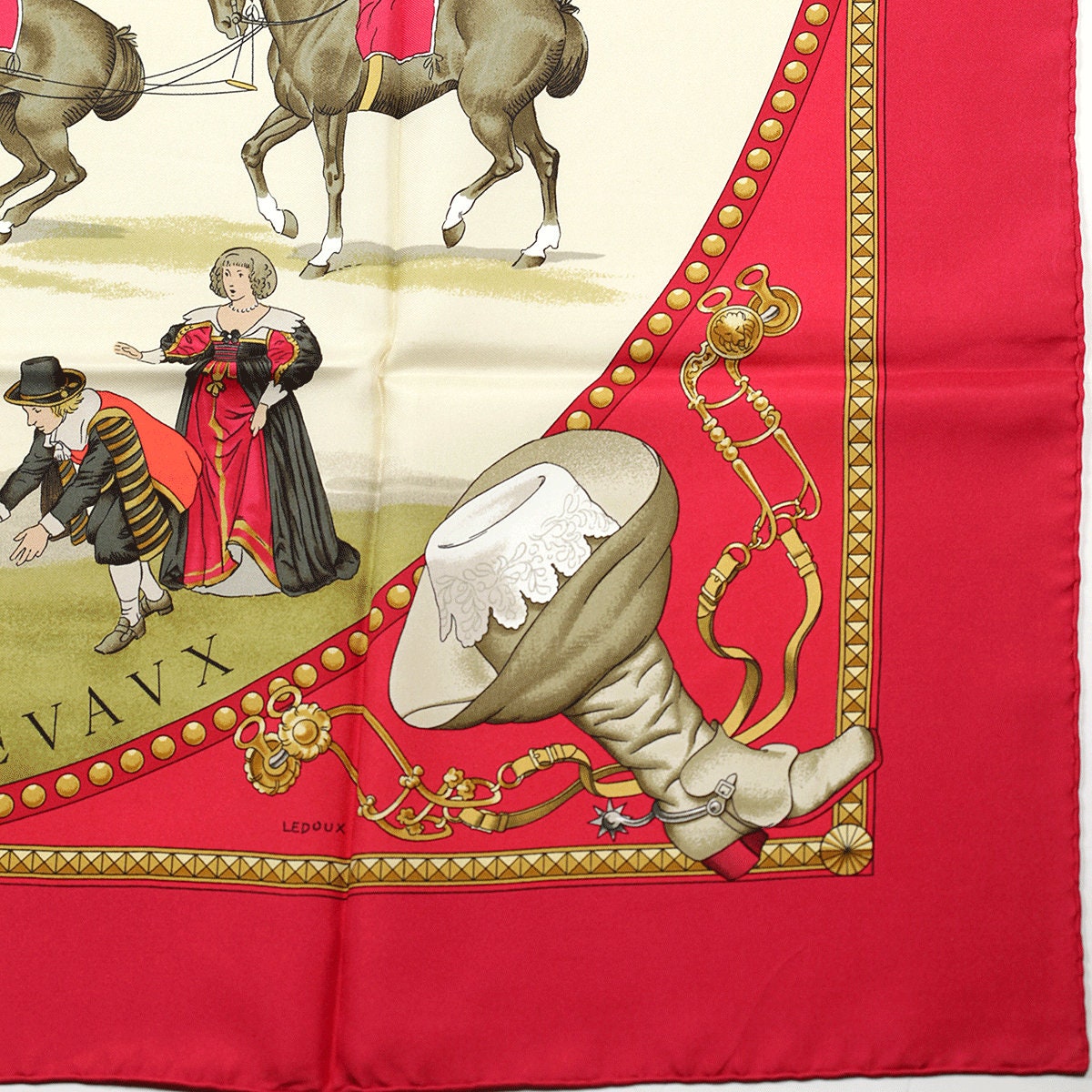 Hermes Scarf "La Presentation de Chevaux" by Philippe Ledoux 90cm Silk | Carre Foulard