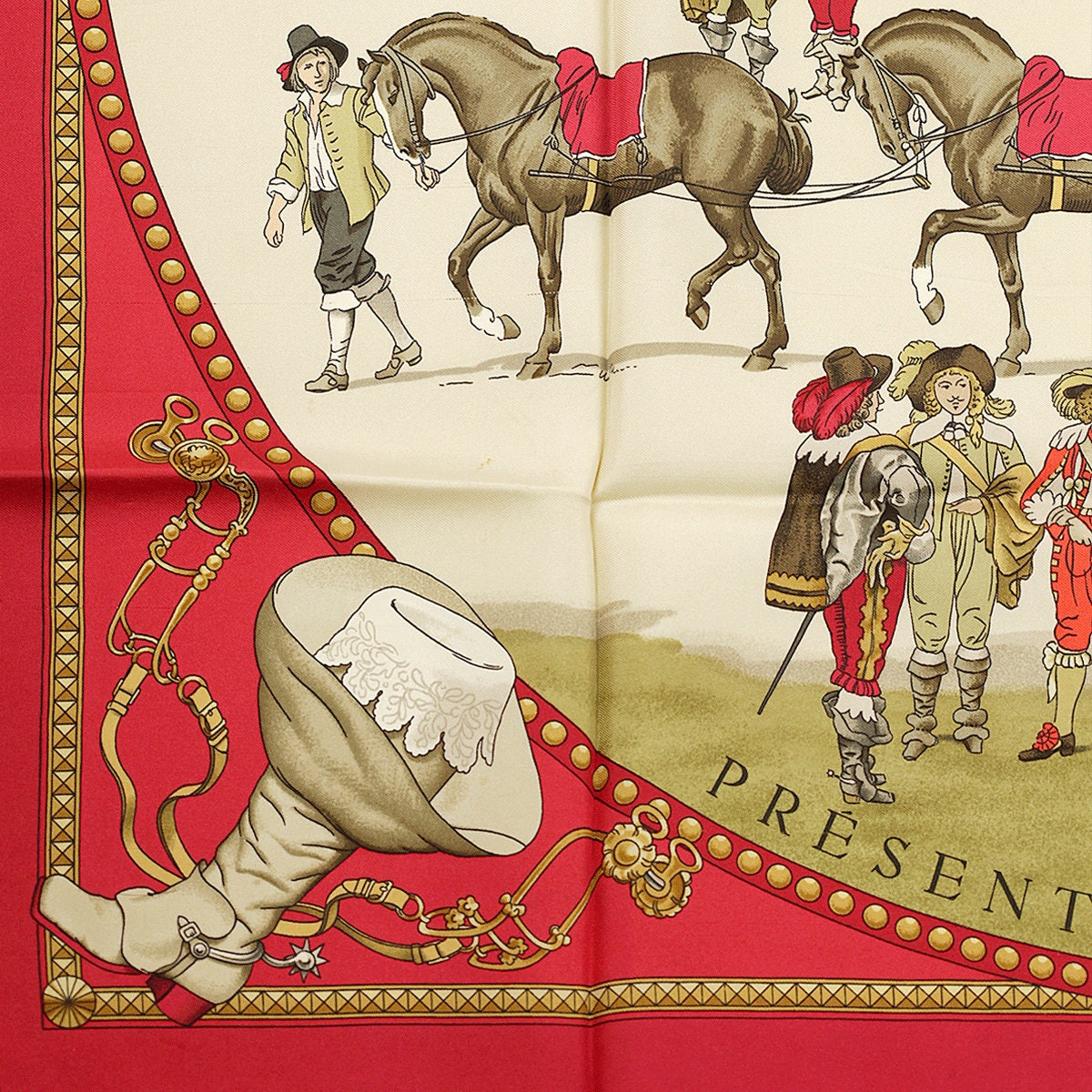 Hermes Scarf "La Presentation de Chevaux" by Philippe Ledoux 90cm Silk | Carre Foulard