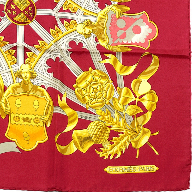 Hermes Scarf "British Heraldy" by Vladimir Rybaltchenko 90cm Silk