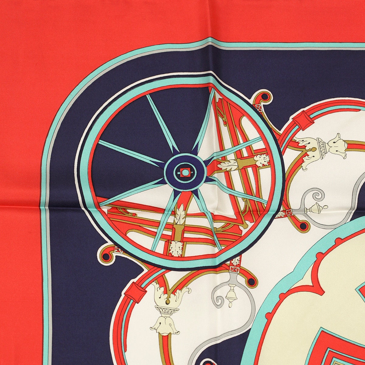 Hermes Scarf "Washington's Carriage" by Caty Latham 90cm Silk | Carre Foulard