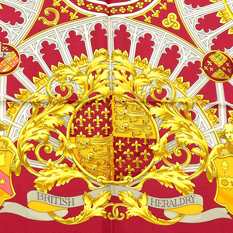 Hermes Scarf "British Heraldy" by Vladimir Rybaltchenko 90cm Silk