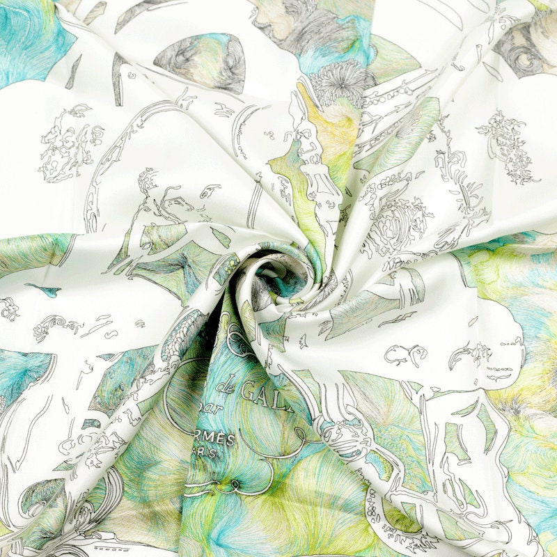 Hermes Scarf "Brides de Gala en Finesse" by Florence Manlik 90cm Silk | Carre Foulard