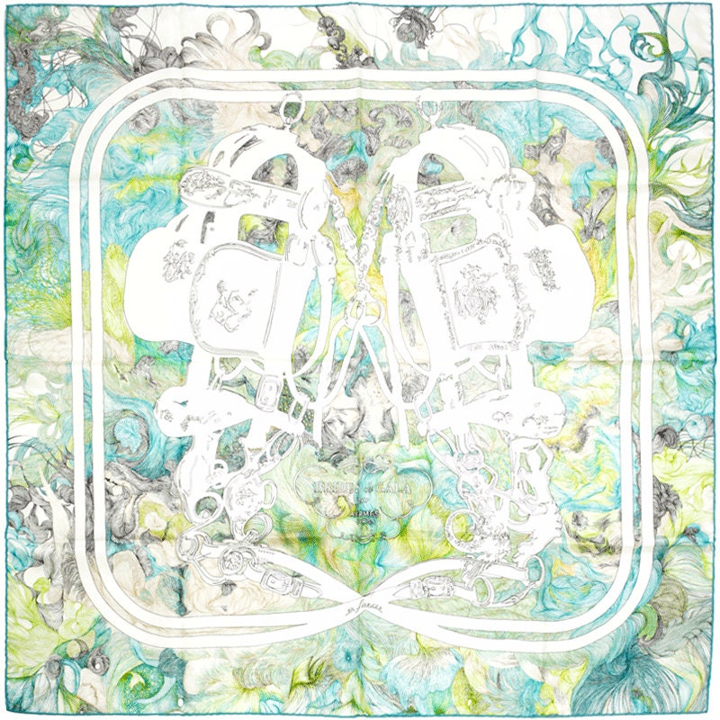 Hermes Scarf "Brides de Gala en Finesse" by Florence Manlik 90cm Silk | Carre Foulard