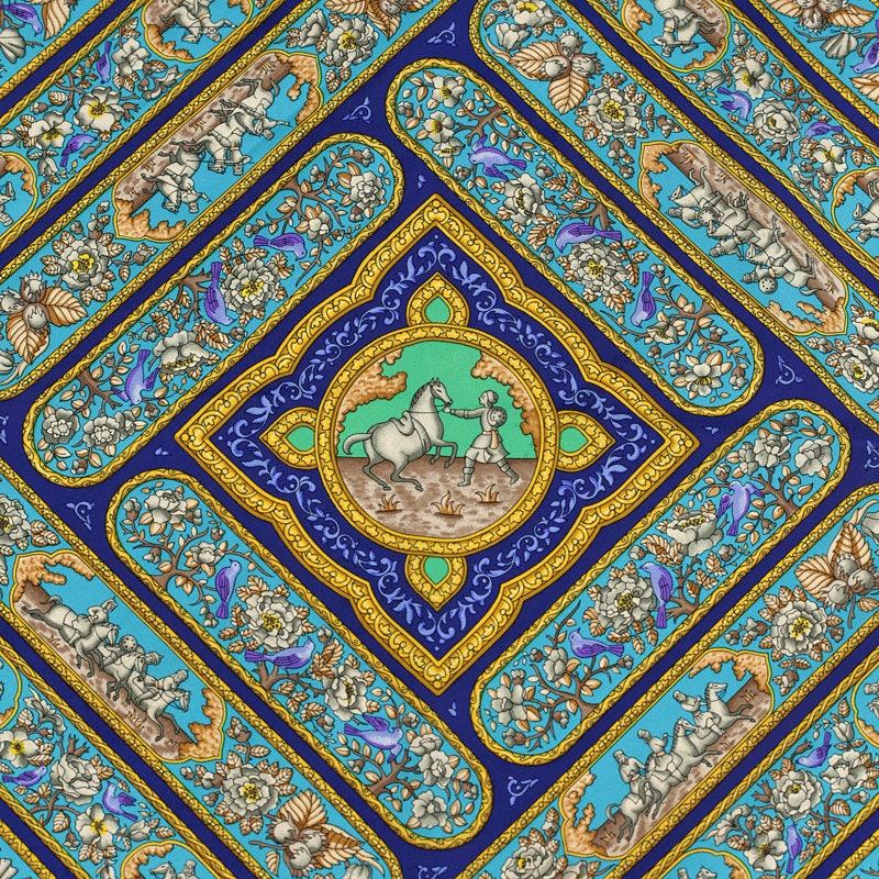 Hermes Scarf "Qalamdan" by Catherine Baschet 90cm Silk | Foulard Carre