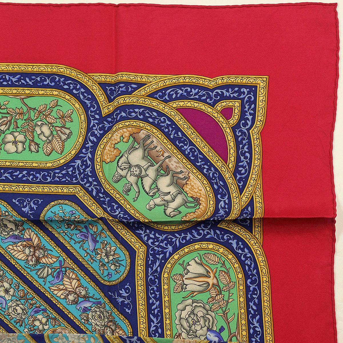 Hermes Scarf "Qalamdan" by Catherine Baschet 90cm Silk | Foulard Carre
