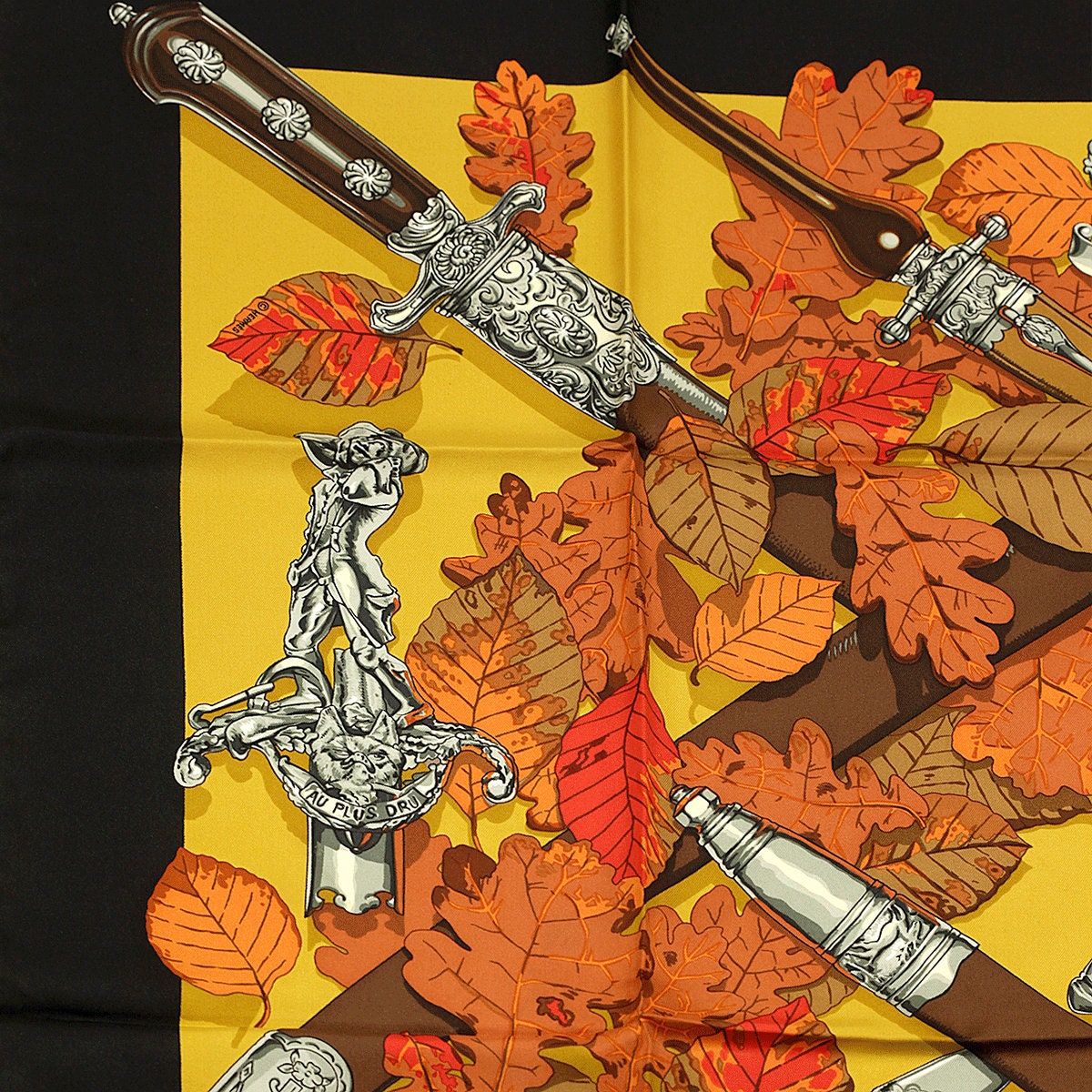 Hermes Scarf "Au Plus Dru" by Vladimir Rybaltchenko 90cm Silk | Carre Foulard Limited Edition