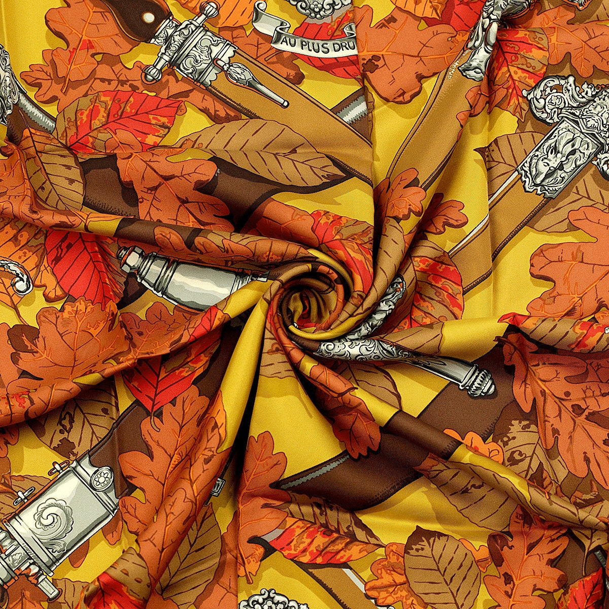 Hermes Scarf "Au Plus Dru" by Vladimir Rybaltchenko 90cm Silk | Carre Foulard Limited Edition