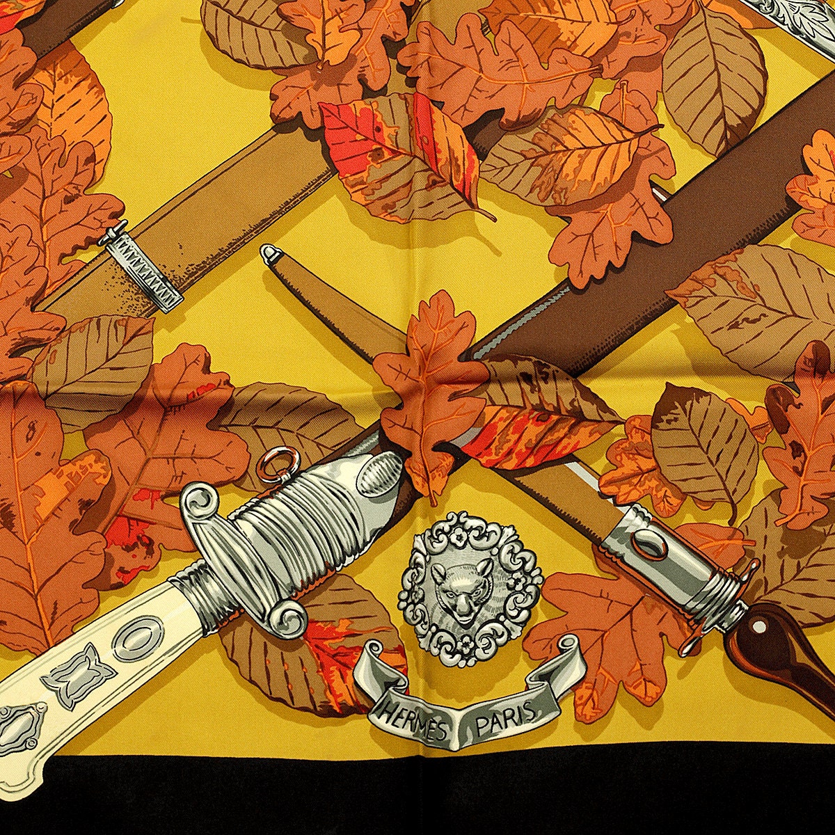 Hermes Scarf "Au Plus Dru" by Vladimir Rybaltchenko 90cm Silk | Carre Foulard Limited Edition