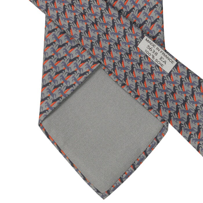 Hermes Men's Silk Tie Mustangs Pattern 5638