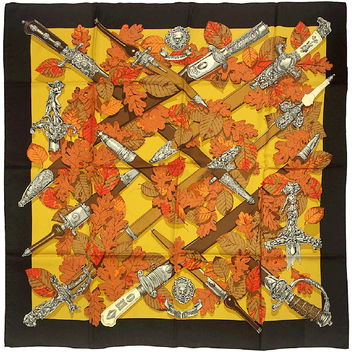 Hermes Scarf "Au Plus Dru" by Vladimir Rybaltchenko 90cm Silk | Carre Foulard Limited Edition