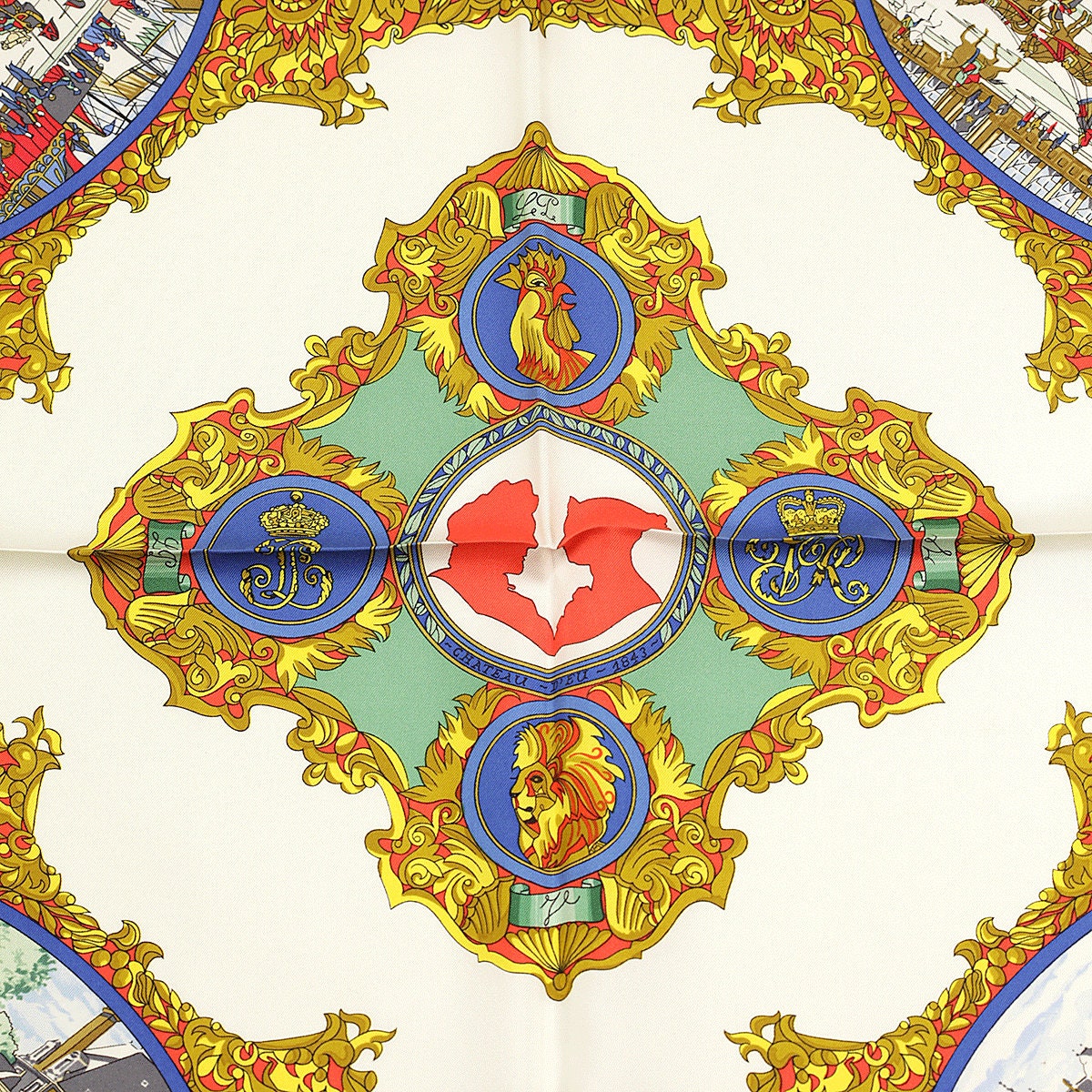 Hermes Scarf "L'Entente Cordiale" by Loic Dubigeon 90cm Silk | Carre