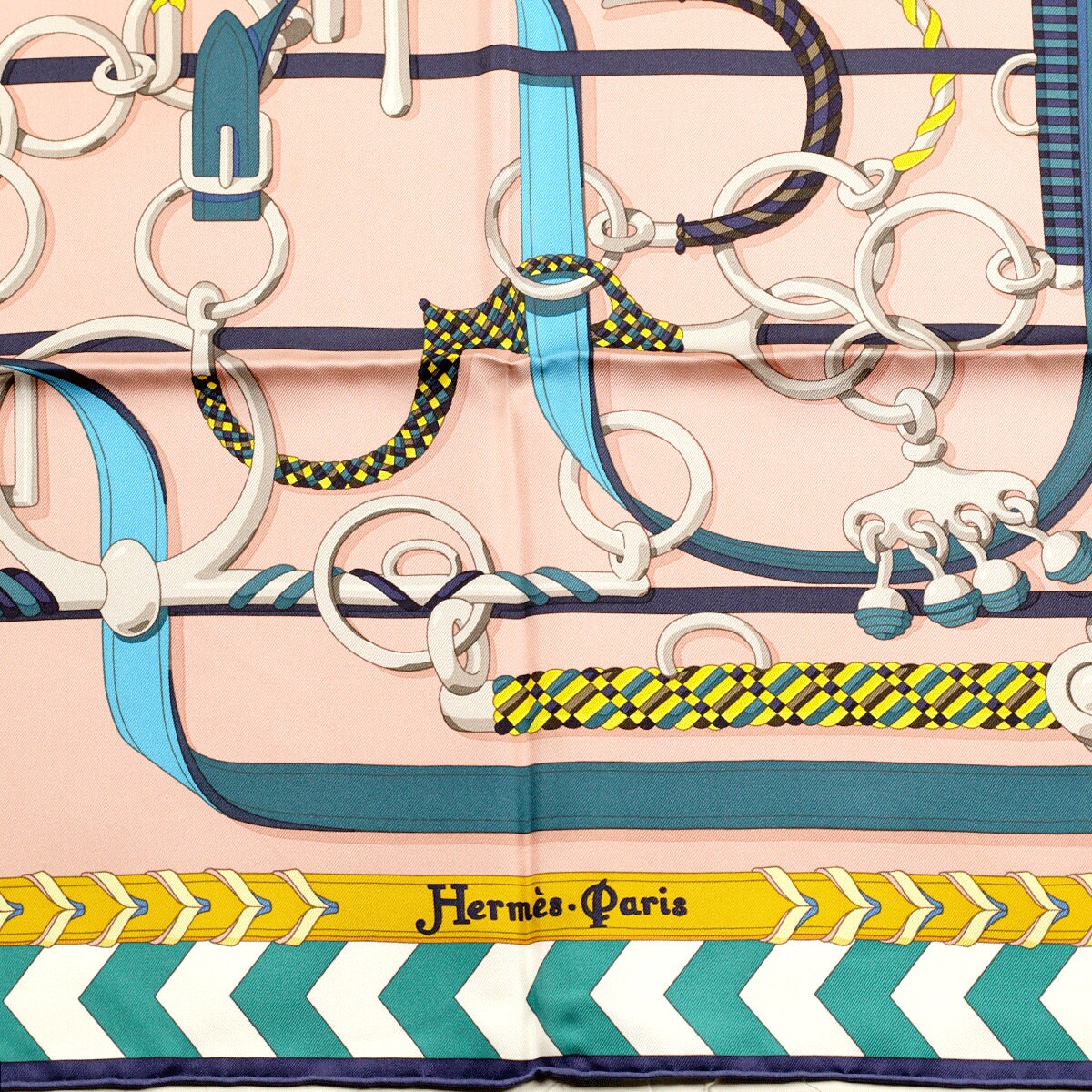 Hermes Scarf "Panoplie Equestre" by Virginie Jamin 90cm Silk