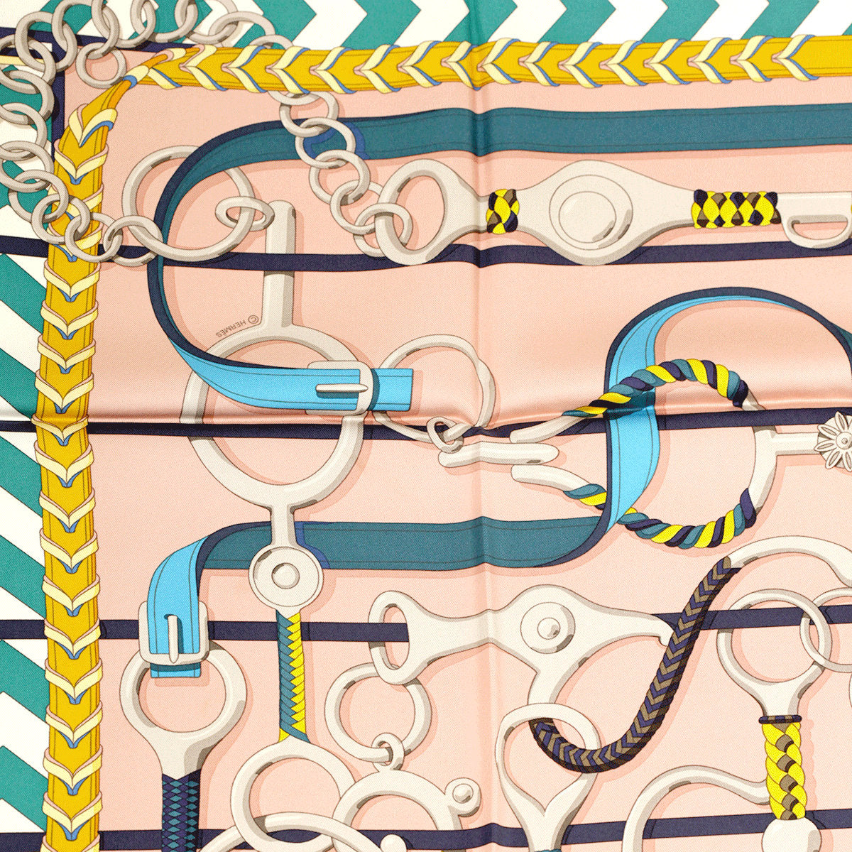 Hermes Scarf "Panoplie Equestre" by Virginie Jamin 90cm Silk