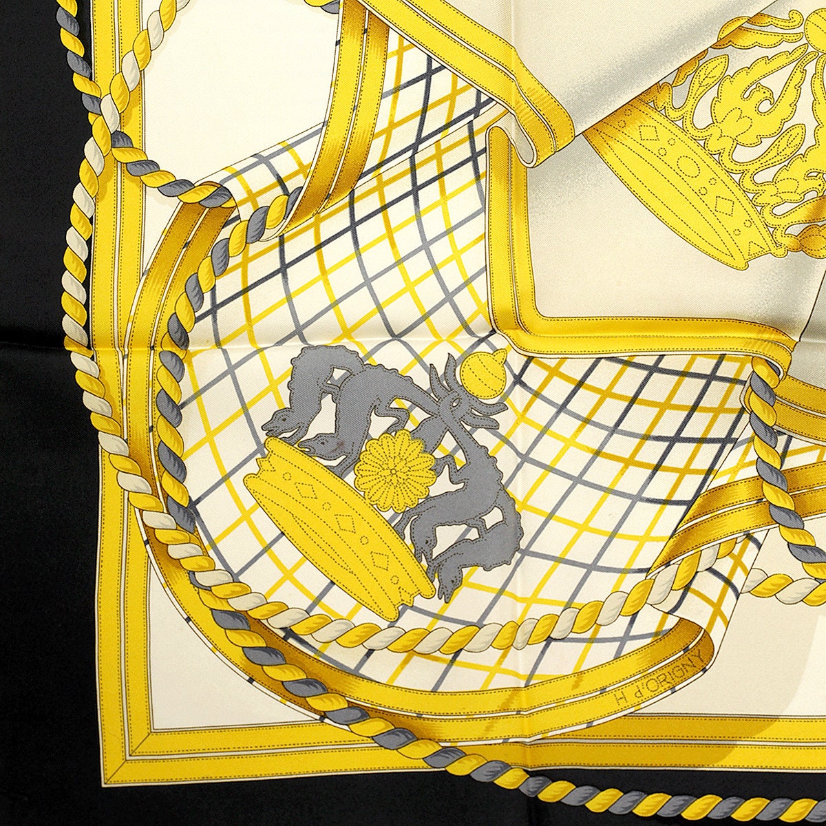 Hermes Scarf "Grande Tenue" by Henri d'Origny 90cm Silk | Carre Foulard