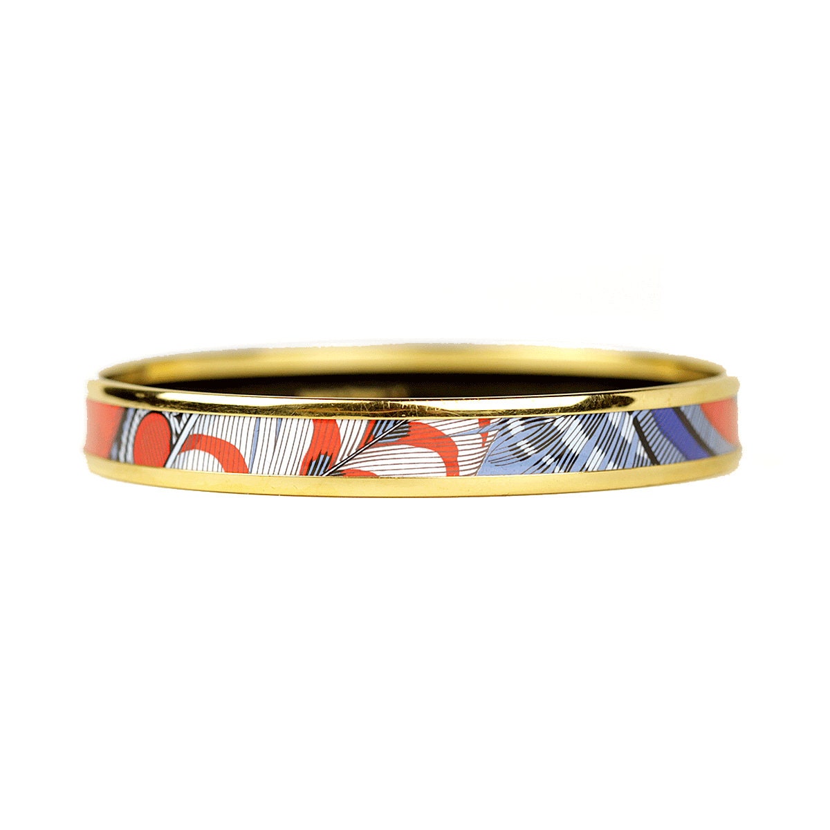 Hermes Bracelet Enamel Gold 65 Narrow | Bangle