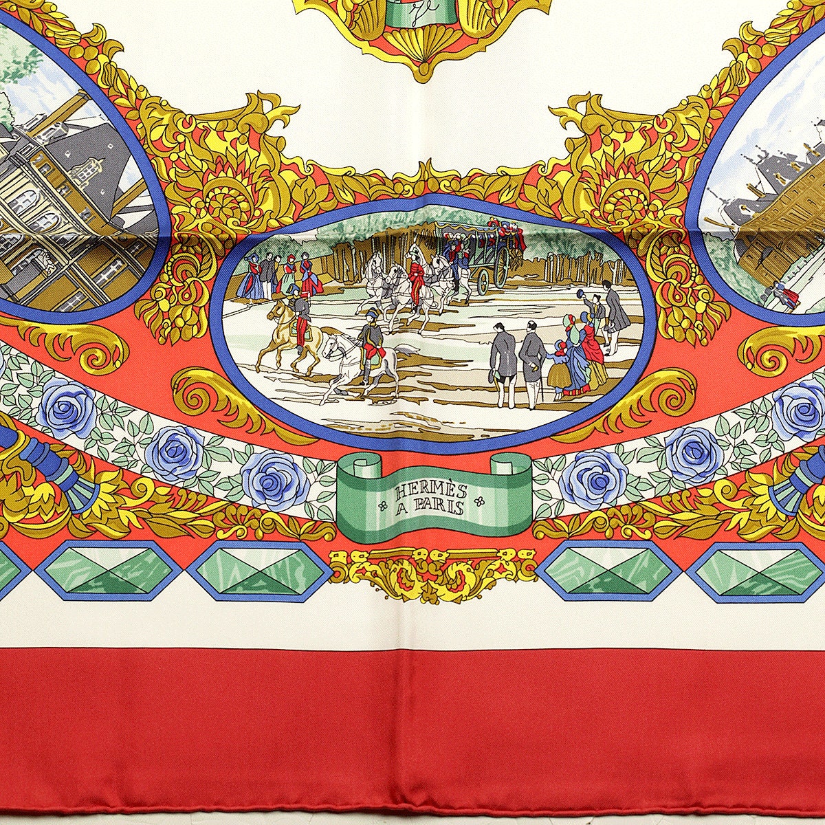 Hermes Scarf "L'Entente Cordiale" by Loic Dubigeon 90cm Silk | Carre