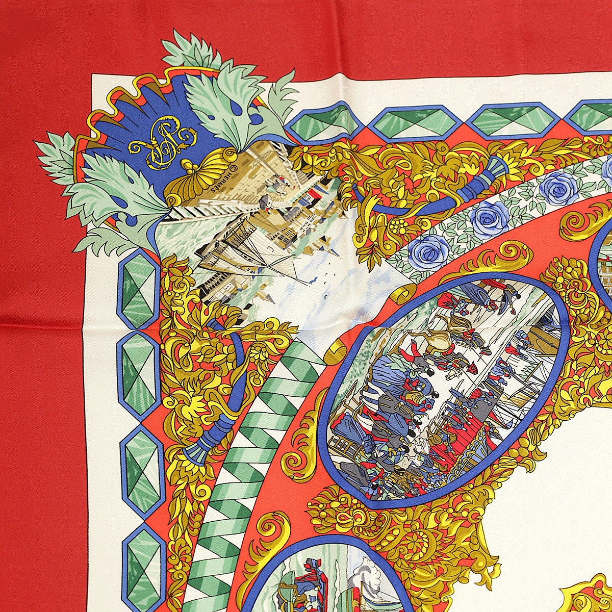 Hermes Scarf "L'Entente Cordiale" by Loic Dubigeon 90cm Silk | Carre