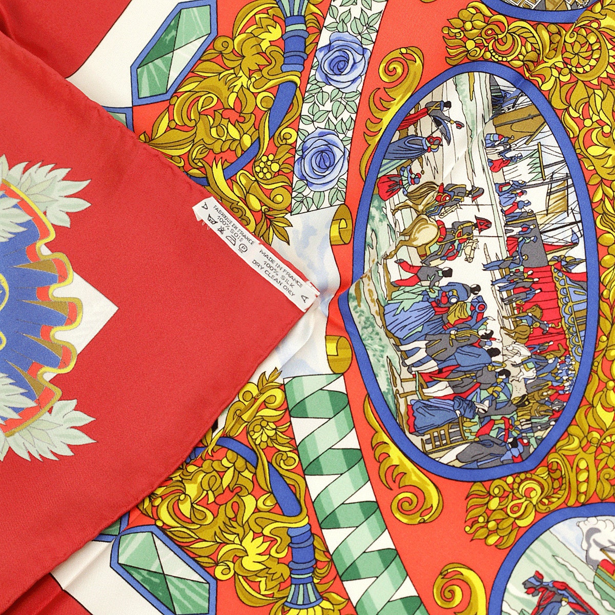 Hermes Scarf "L'Entente Cordiale" by Loic Dubigeon 90cm Silk | Carre