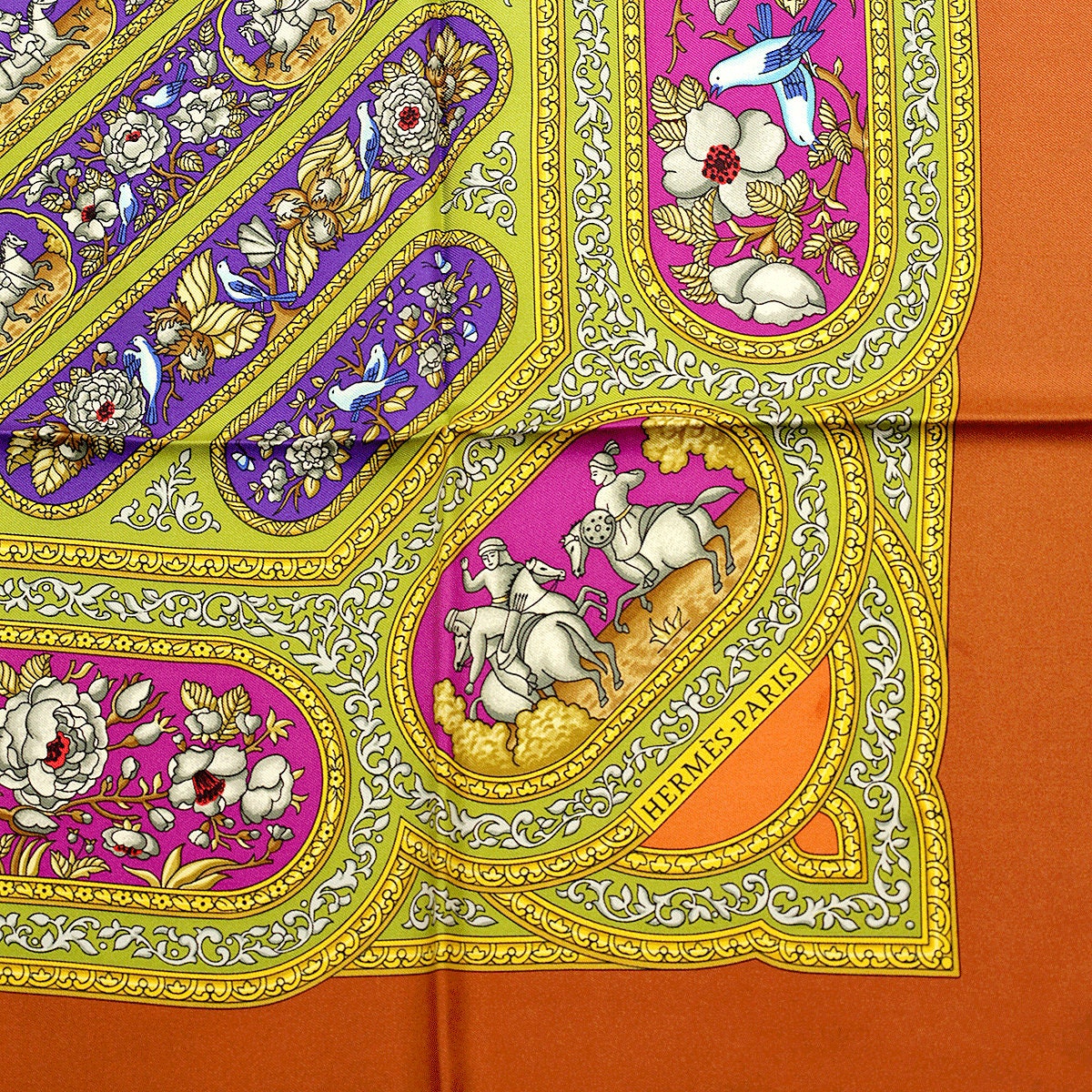 Hermes Scarf "Qalamdan" by Catherine Baschet 90cm Silk | Foulard Carre