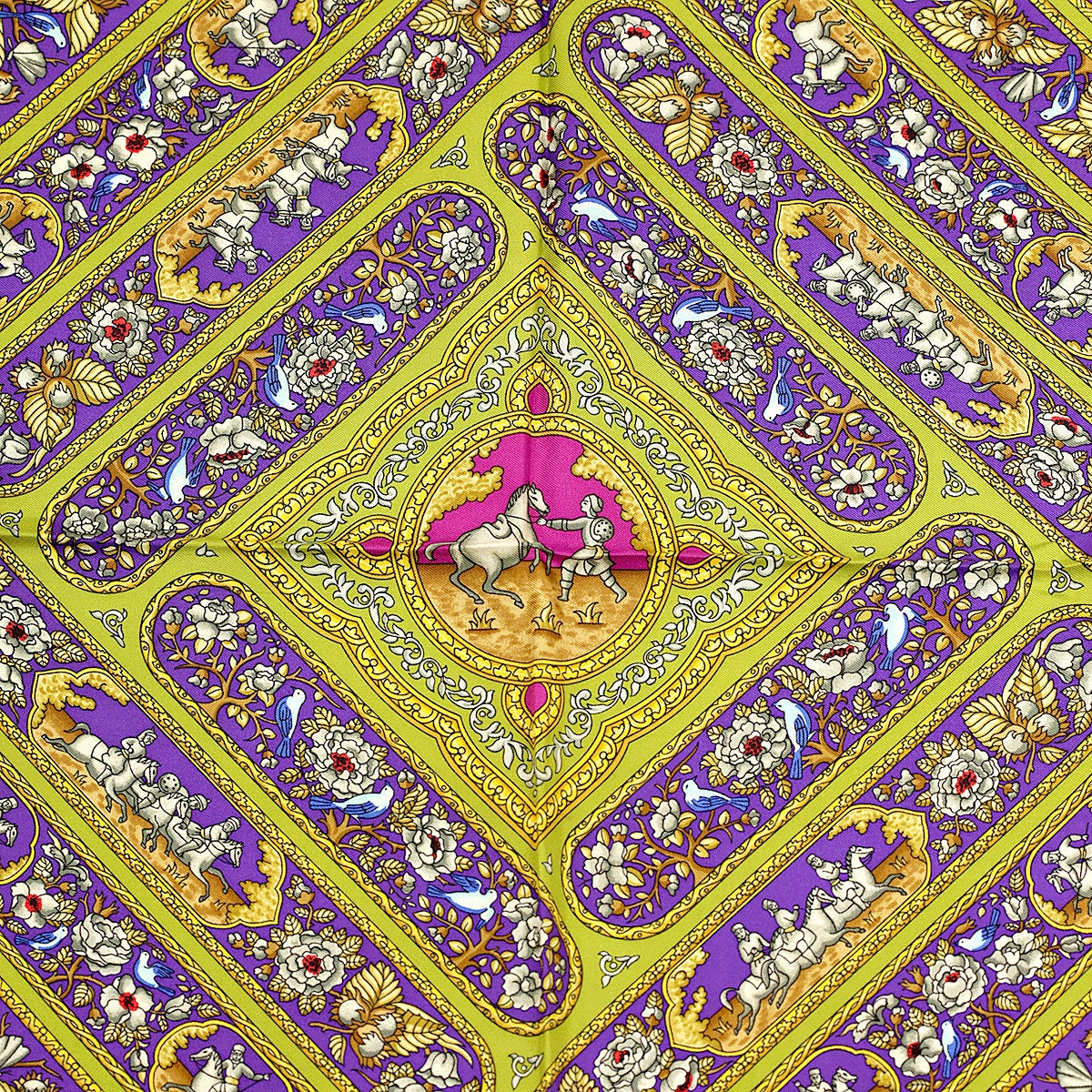 Hermes Scarf "Qalamdan" by Catherine Baschet 90cm Silk | Foulard Carre