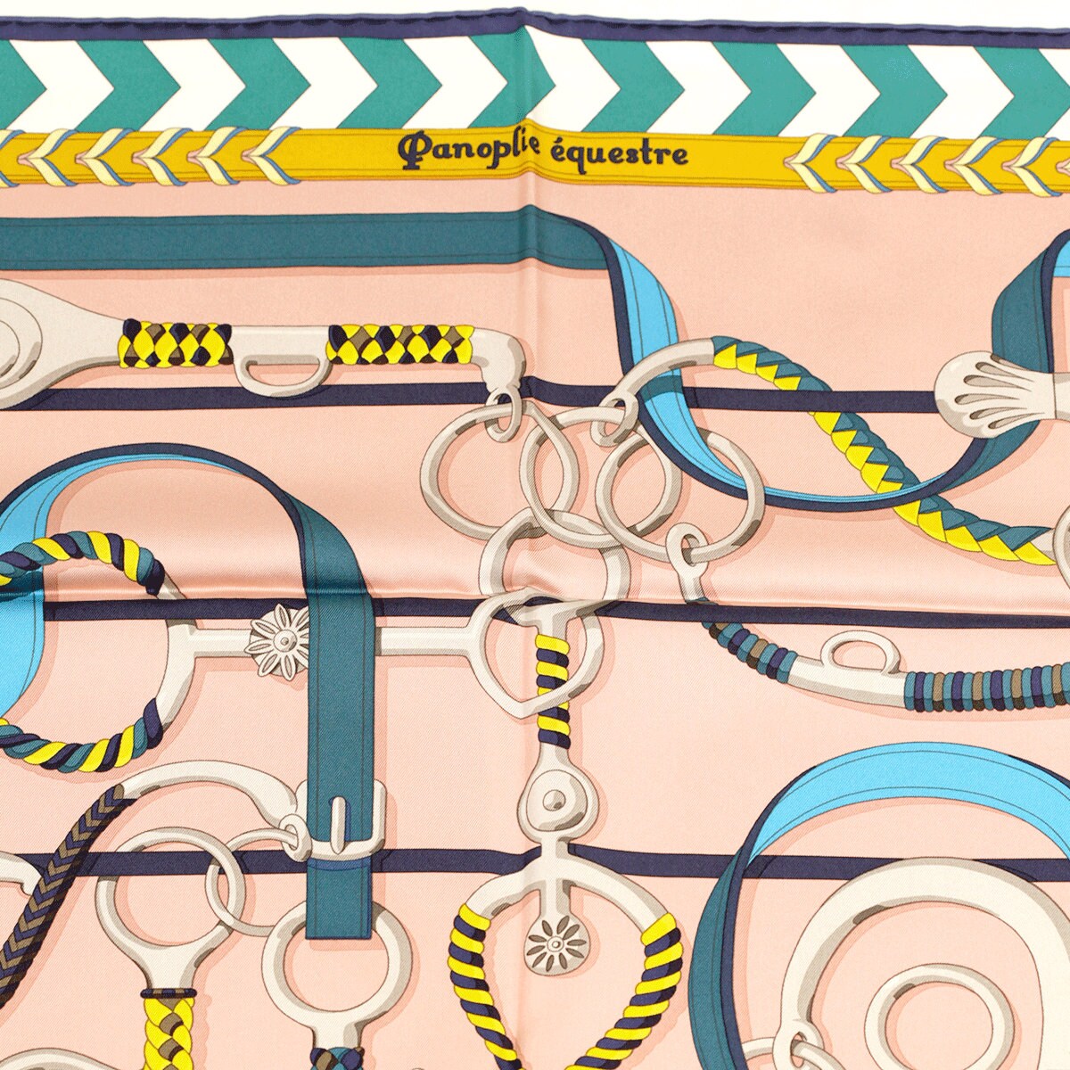 Hermes Scarf "Panoplie Equestre" by Virginie Jamin 90cm Silk