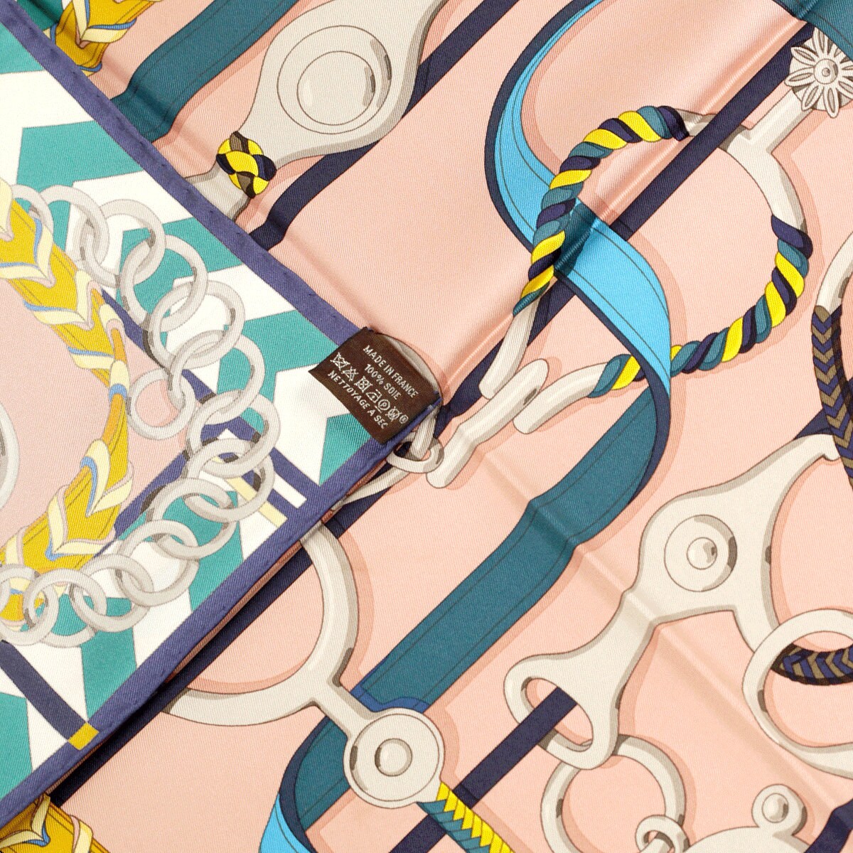 Hermes Scarf "Panoplie Equestre" by Virginie Jamin 90cm Silk