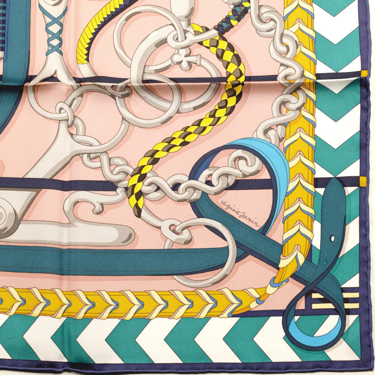 Hermes Scarf "Panoplie Equestre" by Virginie Jamin 90cm Silk