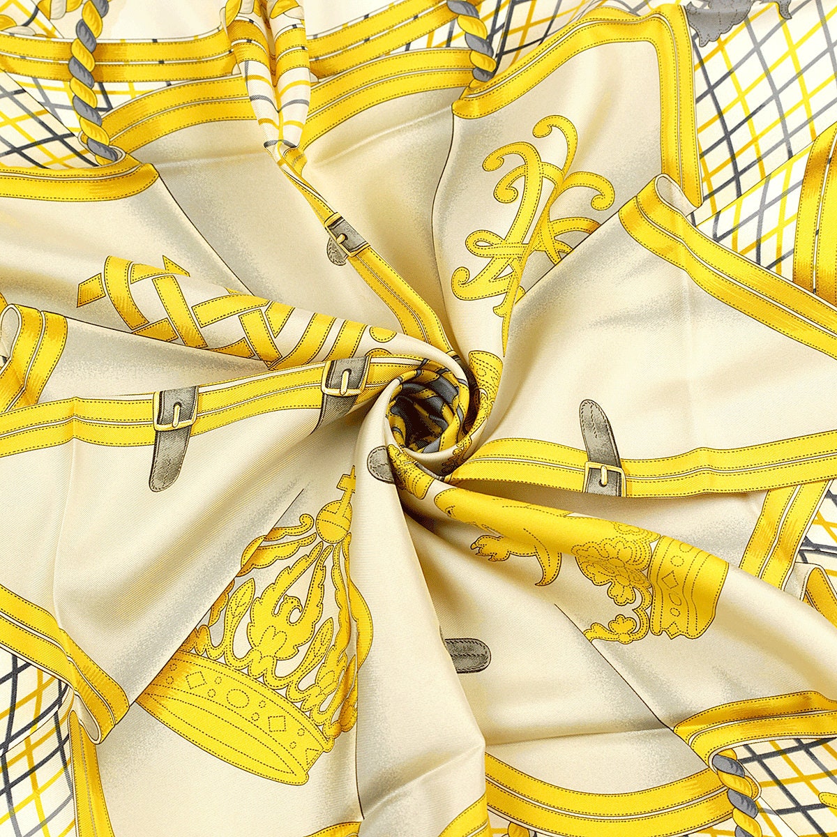 Hermes Scarf "Grande Tenue" by Henri d'Origny 90cm Silk | Carre Foulard