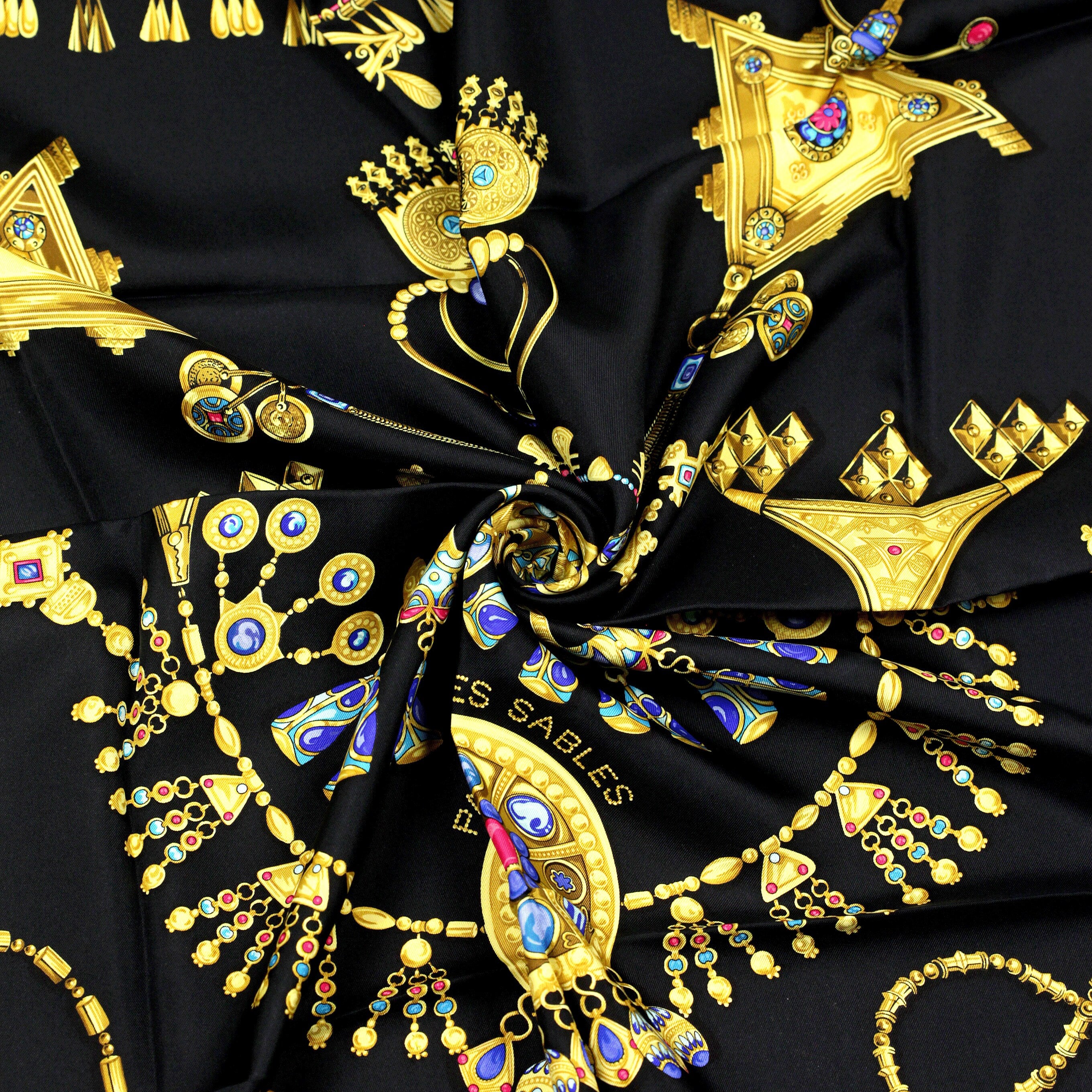 Hermes Scarf "Parures des Sables" by Laurence Bourthoumieux 90cm Silk | Carre Foulard