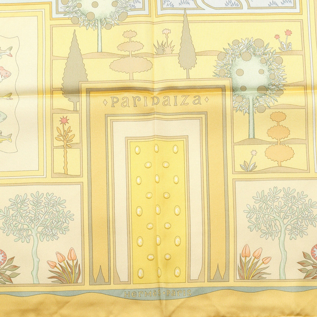 Hermes Scarf "Paridaiza" by Eugene Brunelle 90cm Silk | Carre Foulard