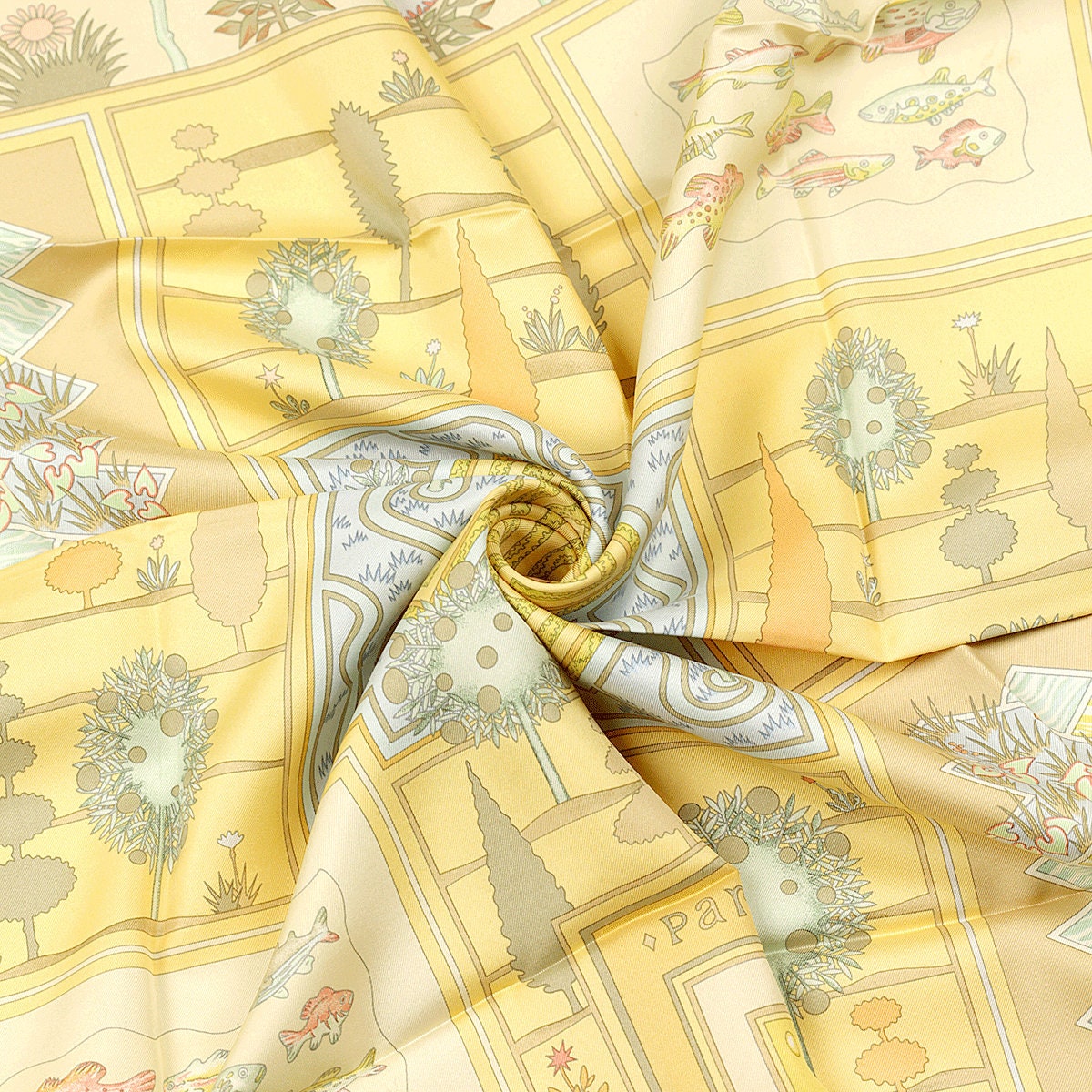 Hermes Scarf "Paridaiza" by Eugene Brunelle 90cm Silk | Carre Foulard