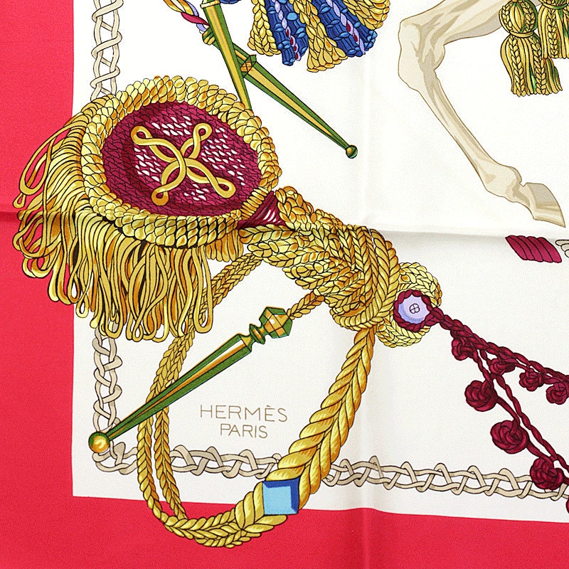Hermes Scarf "La Timbalier" by  Francoise Heron 90cm Silk | Carre Foulard