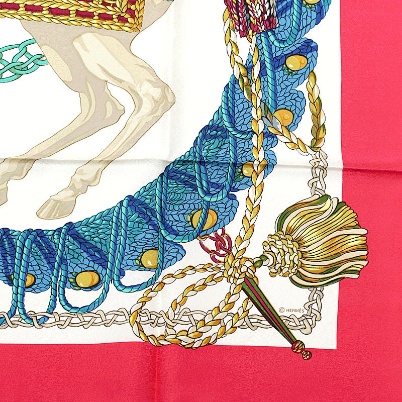 Hermes Scarf "La Timbalier" by  Francoise Heron 90cm Silk | Carre Foulard
