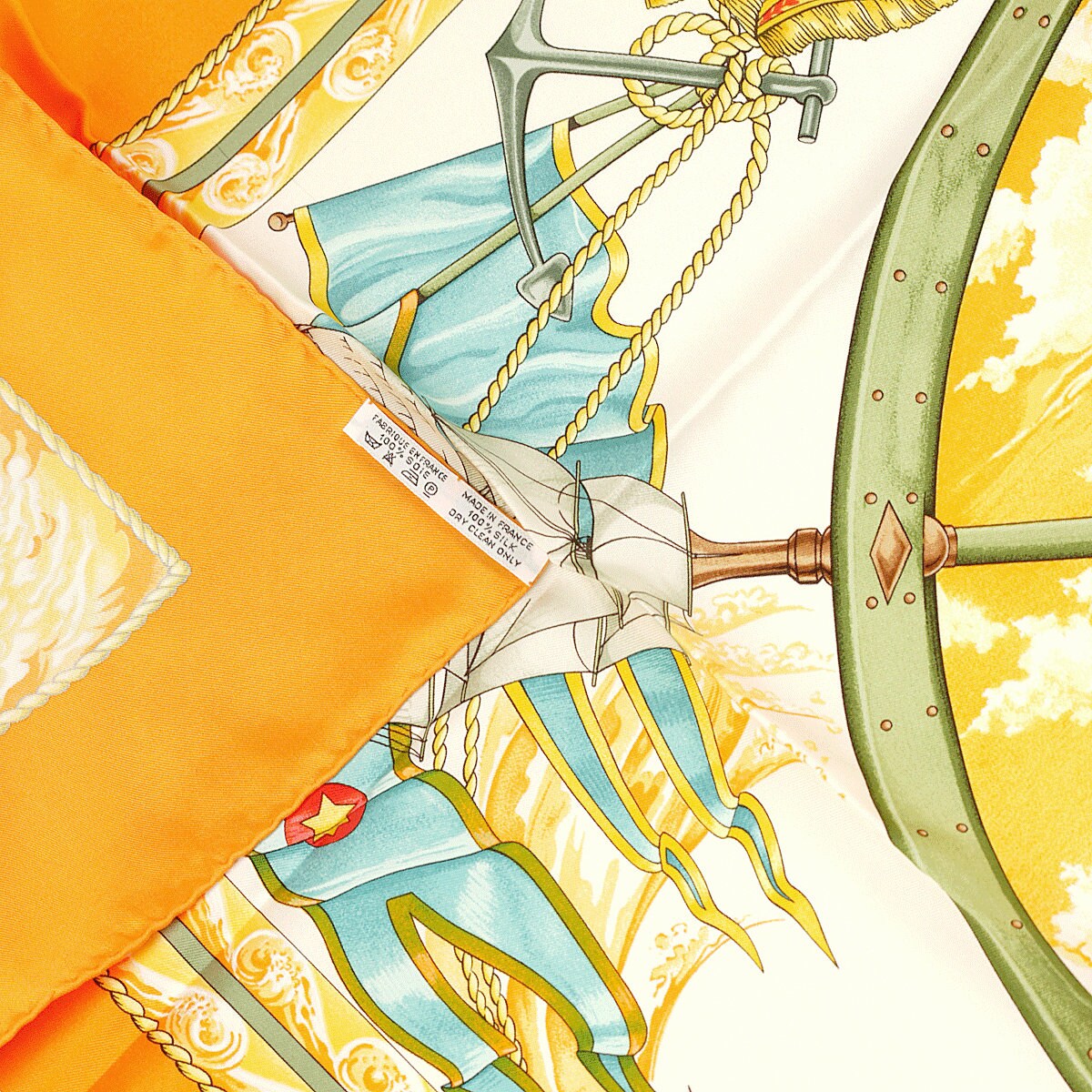 Hermes Scarf "Vive le Vent" by Laurence Bourthoumieux 90cm Silk | Carre Foulard