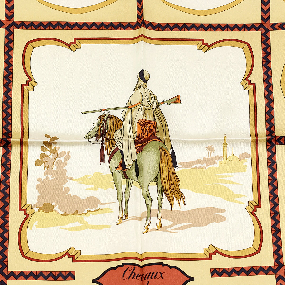 Hermes Scarf "Chevaux Arabes" by Hugo Grygkar 90cm Silk | Carre Foulard