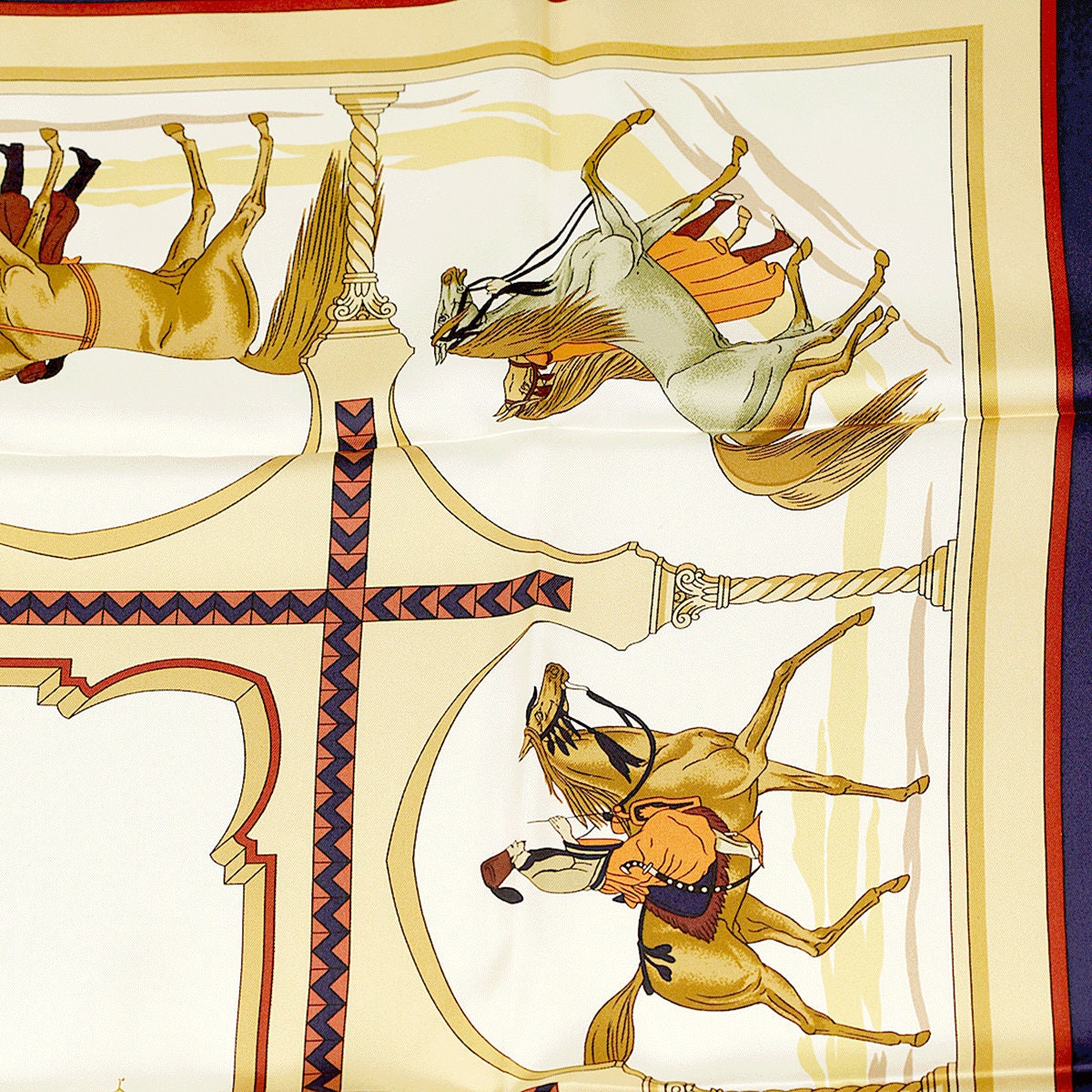 Hermes Scarf "Chevaux Arabes" by Hugo Grygkar 90cm Silk | Carre Foulard