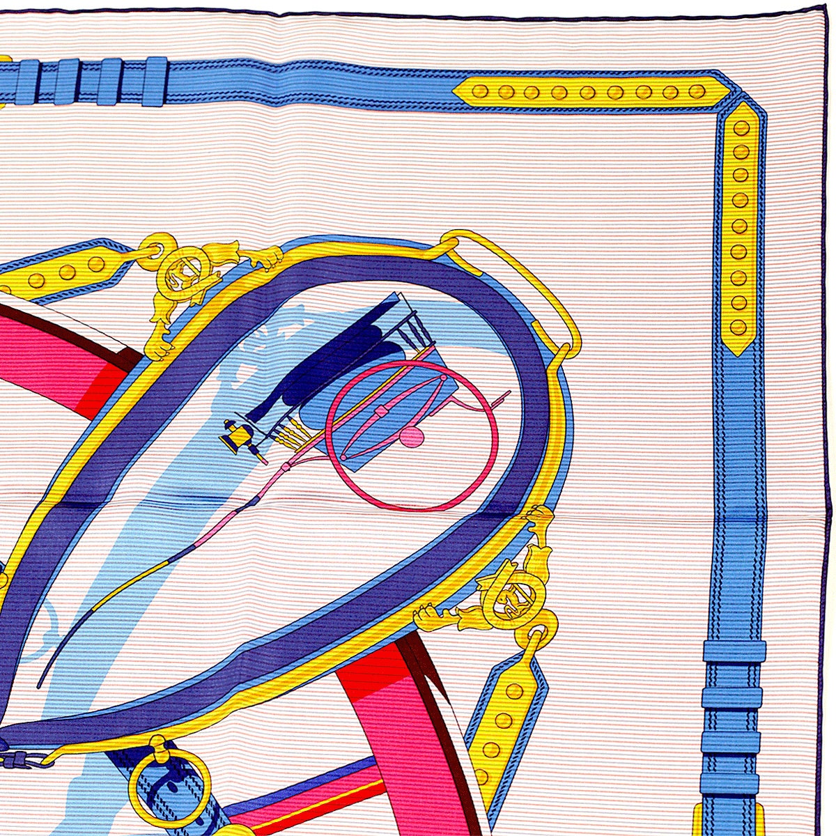 Hermes Scarf "En Roue Libre" by Vladimir Rybaltchenko 90cm Chemise Silk