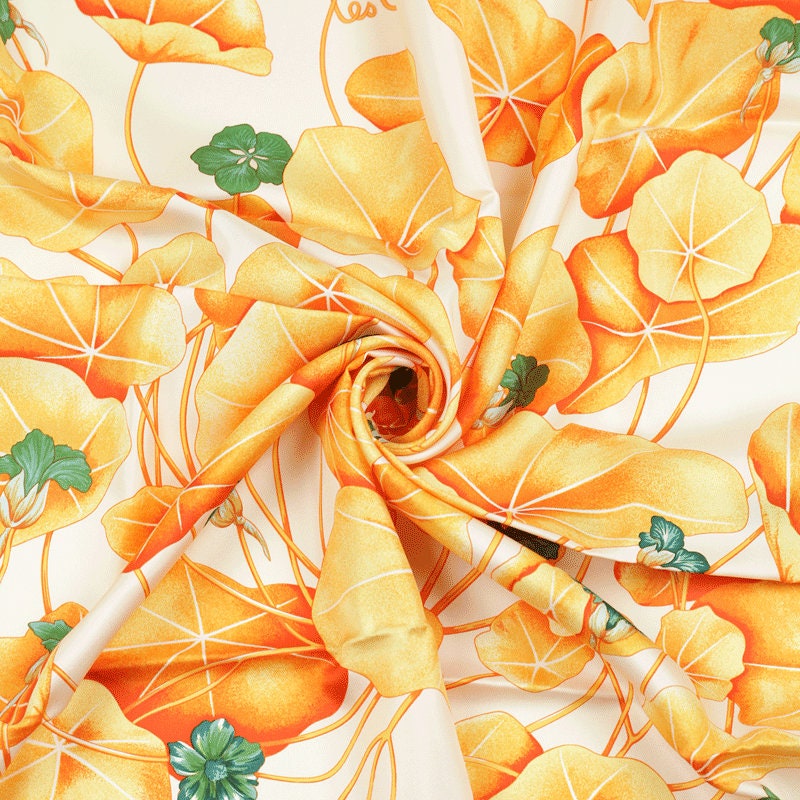 Hermes Scarf "Les Capucines" by Antoine De Jacquelot 90cm Silk | Carre Foulard