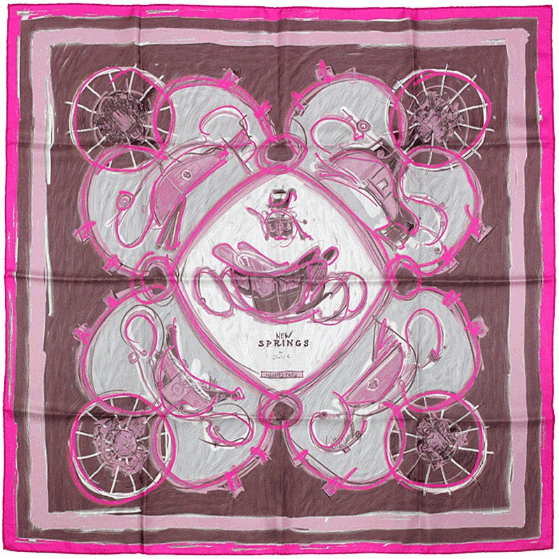 Hermes Scarf "New Springs" by Dimitri Rybaltchenko 90cm Silk | Foulard Carre
