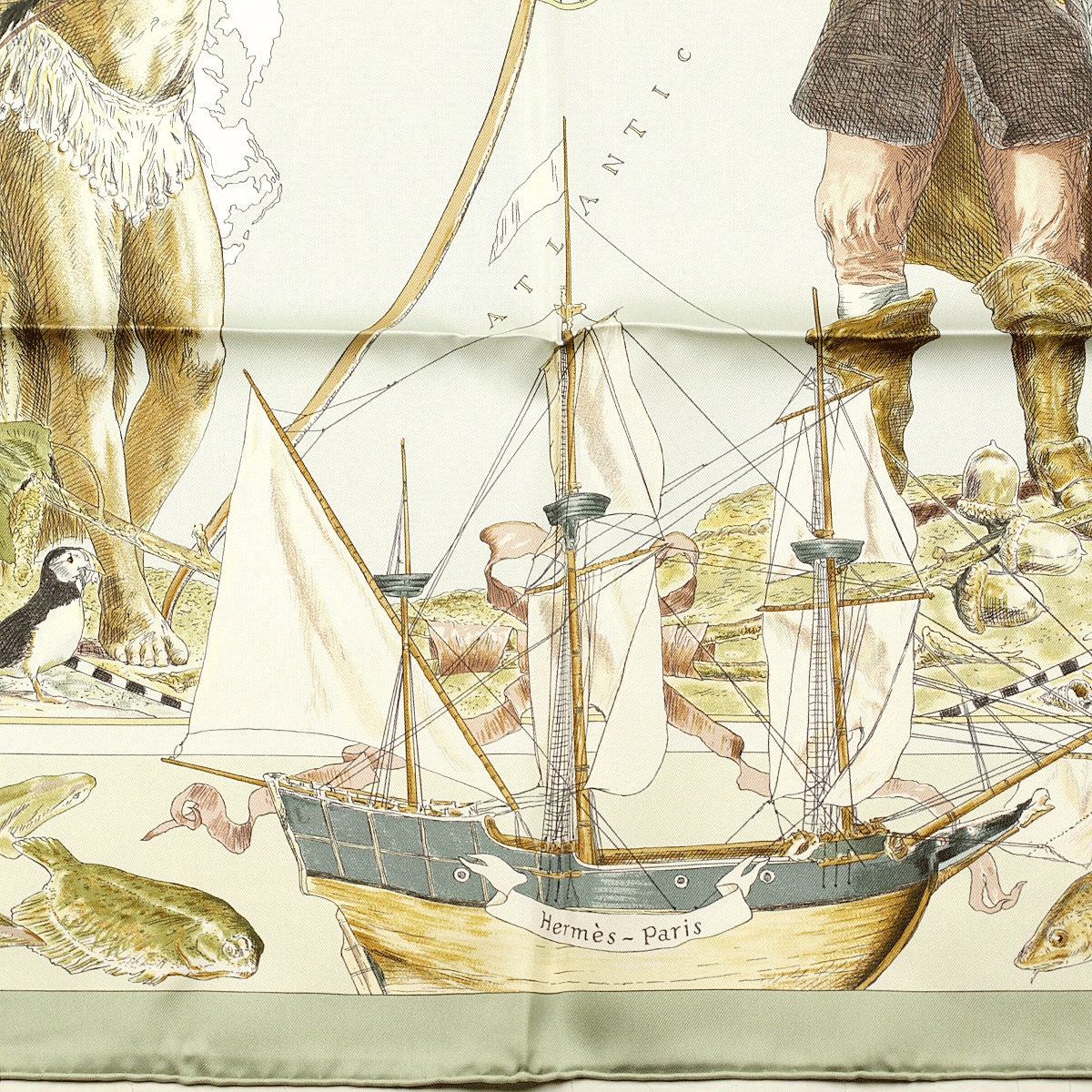 Hermes Scarf "Le Canada" by Kermit Oliver 90cm Silk | Carre Foulard