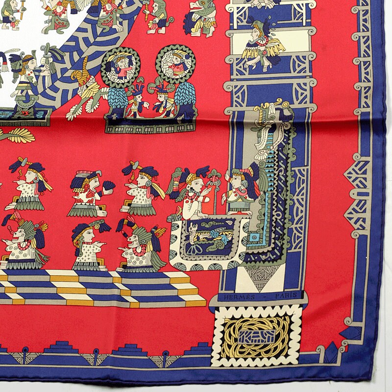 Hermes Scarf "Astres et Soleils" by Annie Faivre 90cm Silk | Foulard Carre