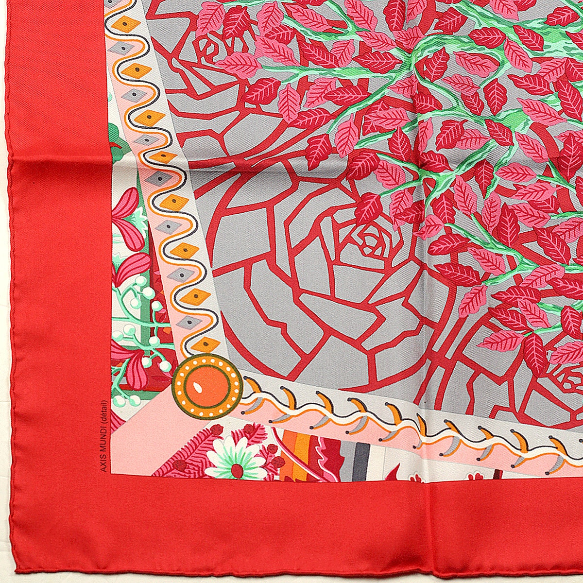 Hermes Scarf "Axis Mundi II" by Christine Henry 90cm Silk | Foulard Carre